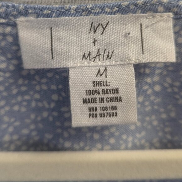 Ivy + Main Size Medium Crop Top Baby Blue - Picture 2 of 12